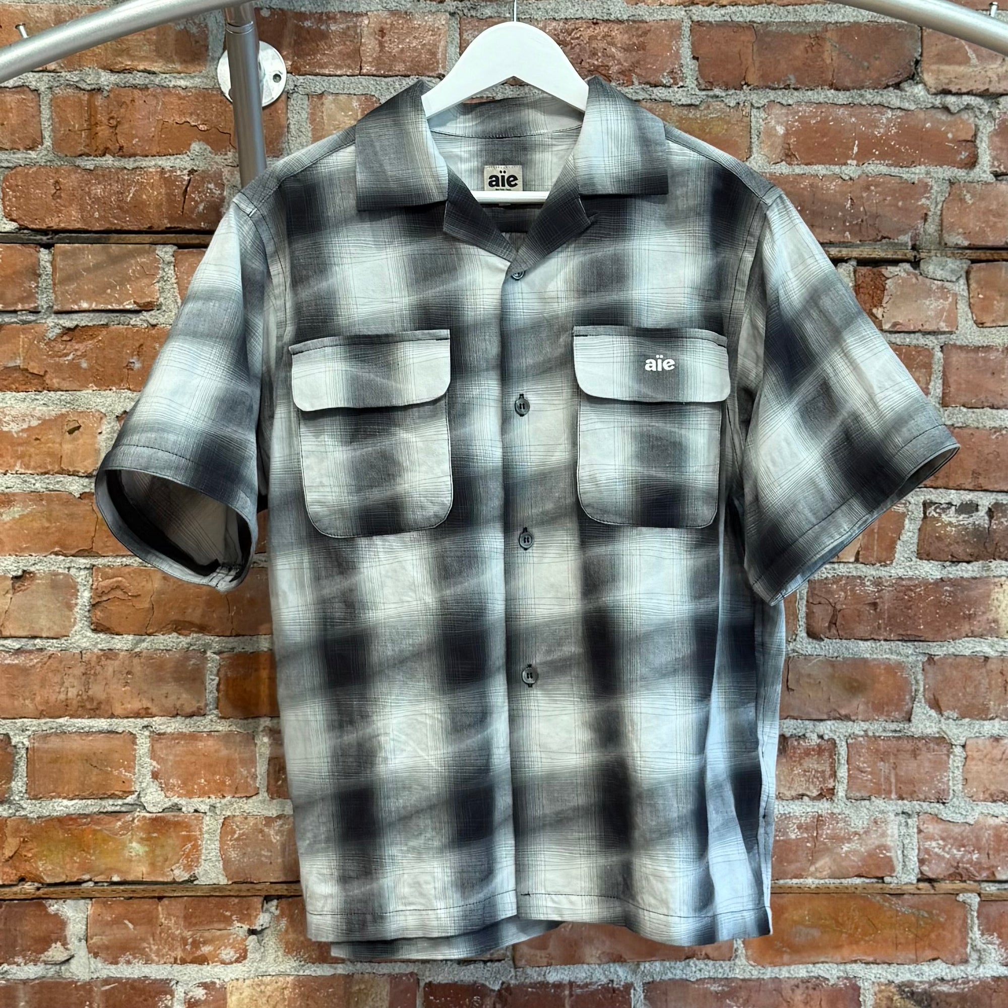 AÏE CONVERTIBLE FLANNEL SHIRT ‘MULTI’