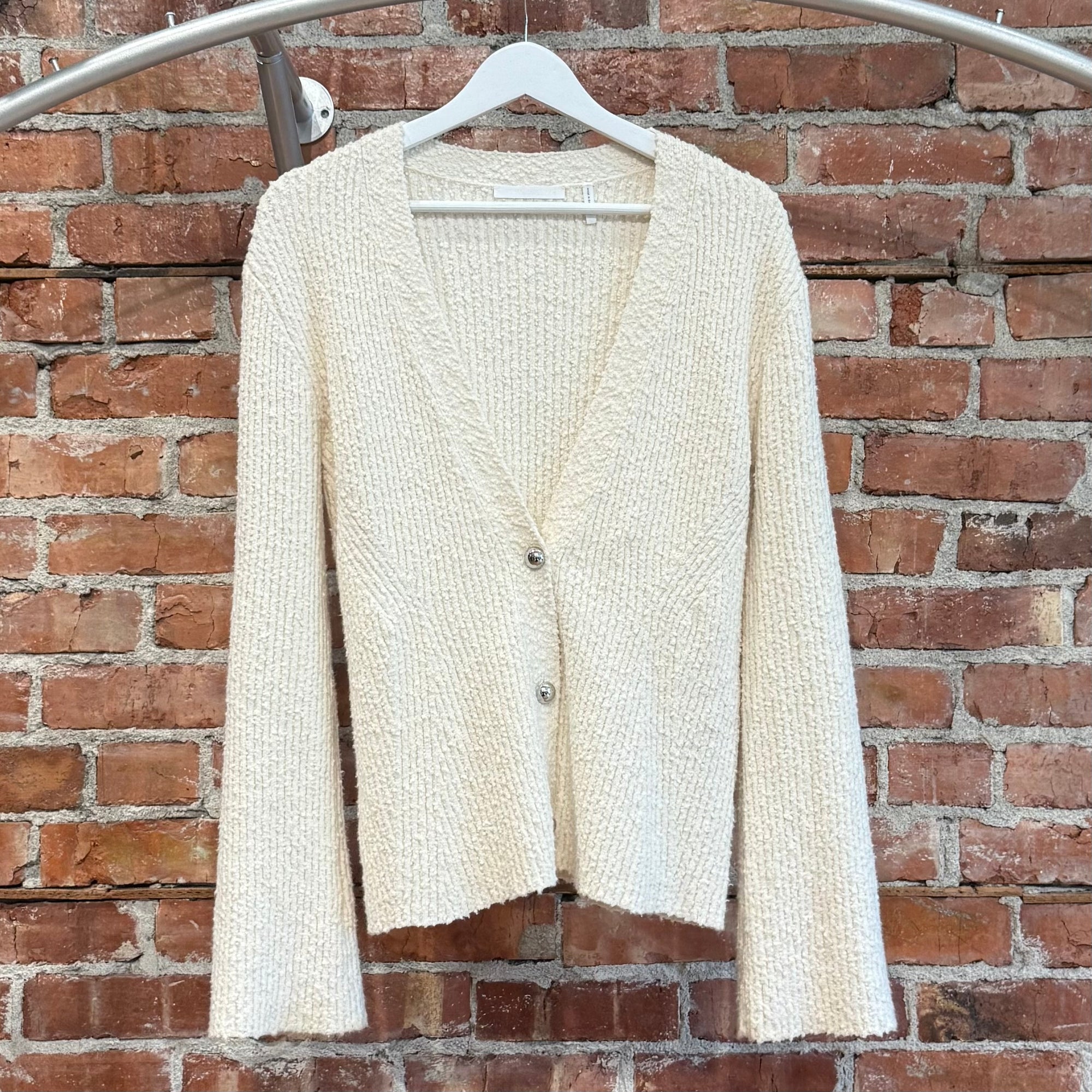 HELMUT LANG KNIT CARDIGAN ‘WHITE’