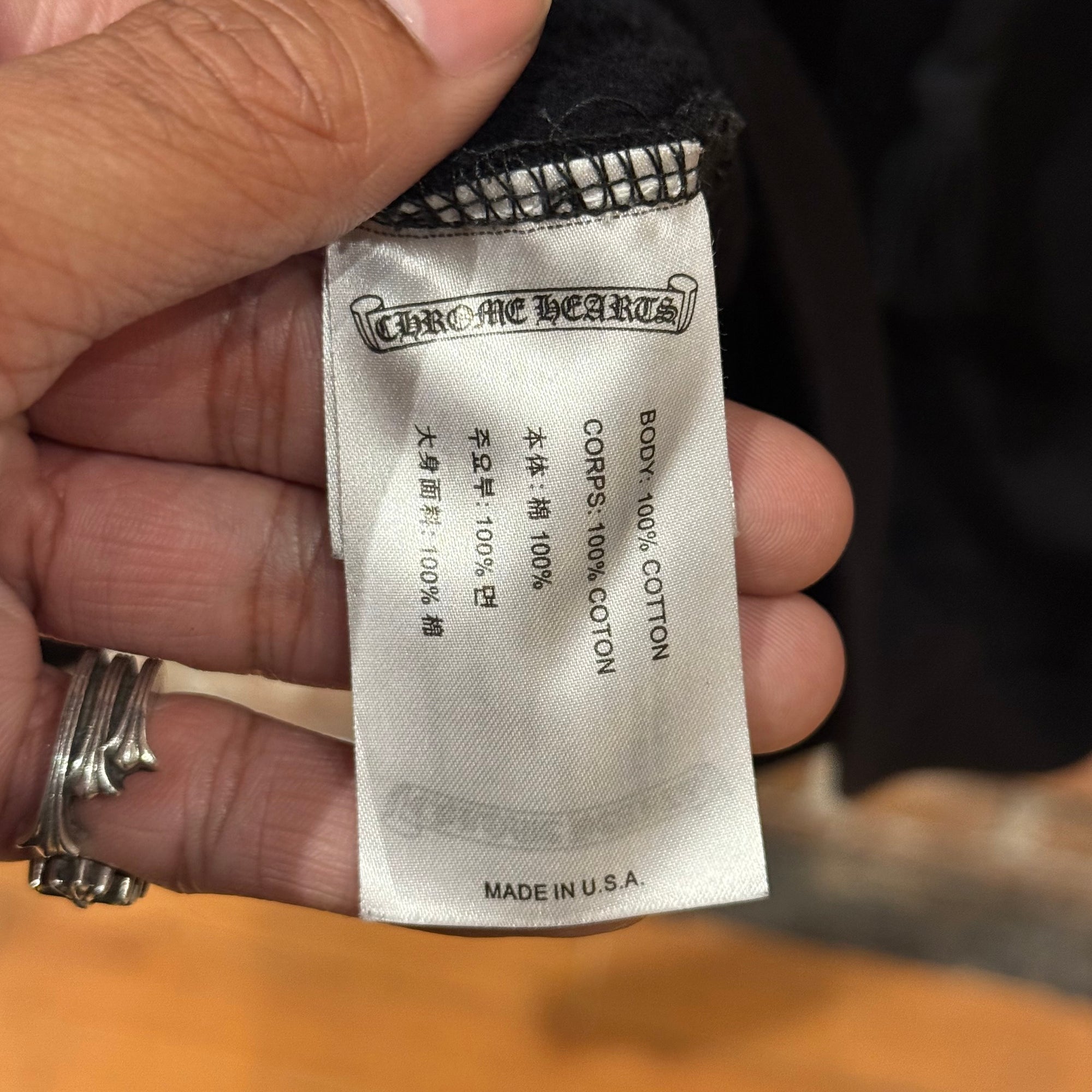 CHROME HEARTS HORSESHOE FLORAL PULLOVER HOODIE ‘BLACK’