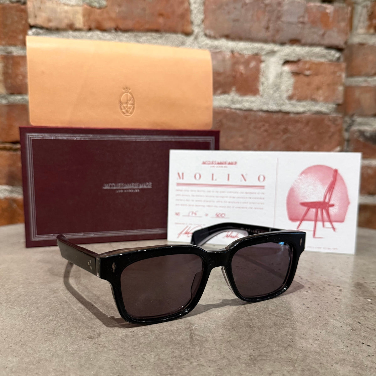 JACQUES MARIE MAGE MOLINO 175/500 SUNGLASSES ‘BLACK/HAZE’