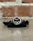 CHROME HEARTS CUT OUT PLUS FLEUR STAMP RING ‘SILVER’