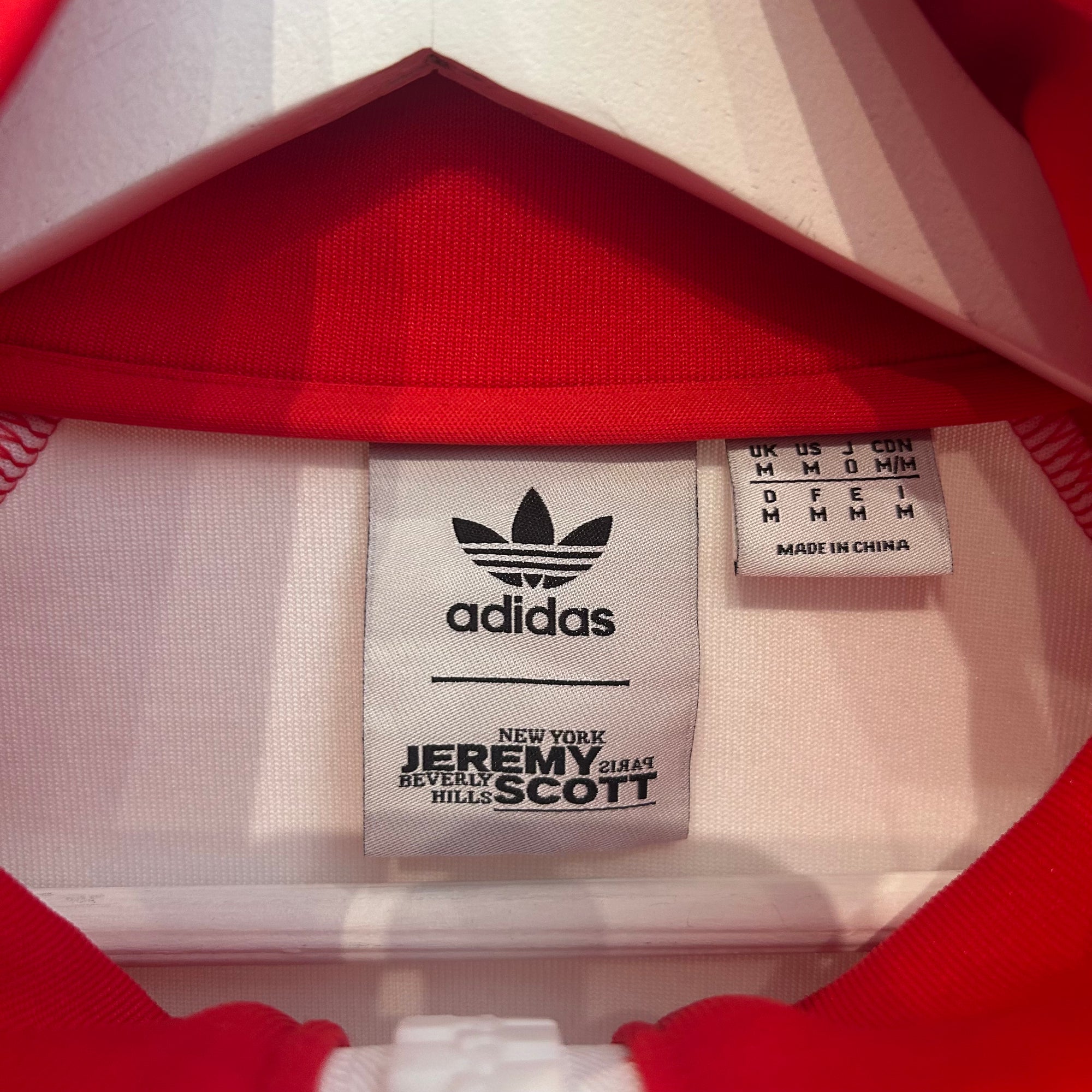 ADIDAS X JEREMY SCOTT MEGAZIP TRACK JACKET ‘RED’