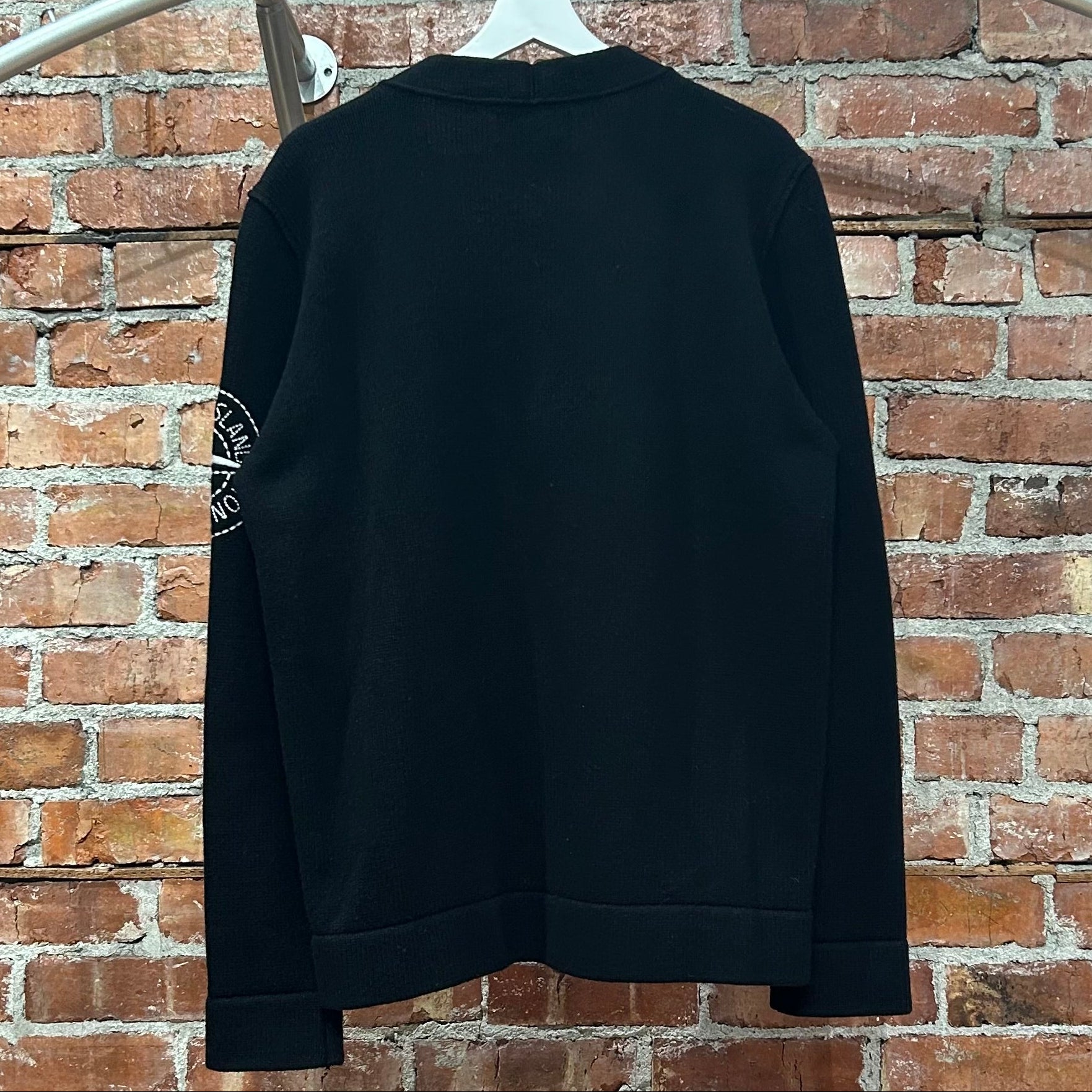STONE ISLAND KNIT CARDIGAN ‘BLACK’