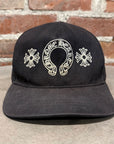 CHROME HEARTS HORSESHOE DENIM HAT ‘BLACK’