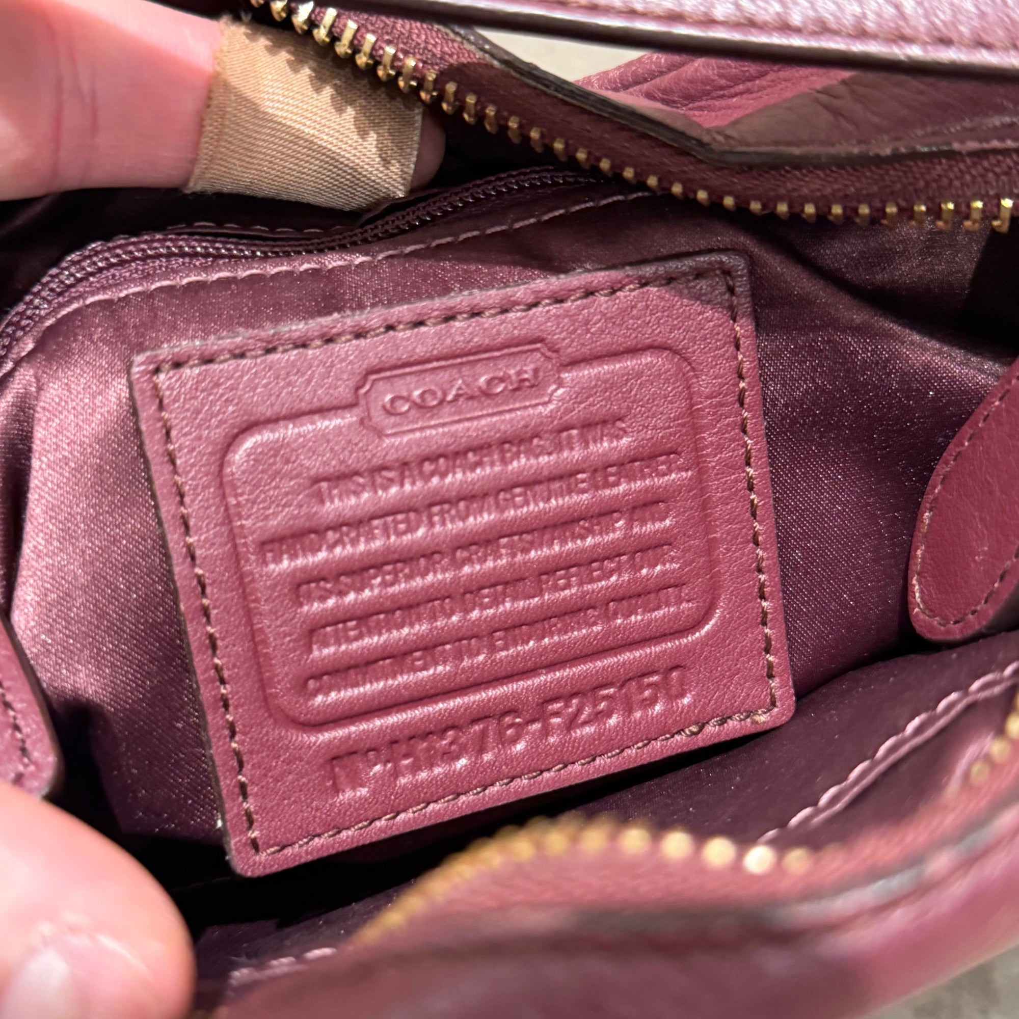 COACH BELTED CAMERA BAG ‘BURGUNDY’