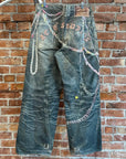 ACNE STUDIOS 1981M TROMPE L’OEIL CHAIN JEANS ‘MULTI’