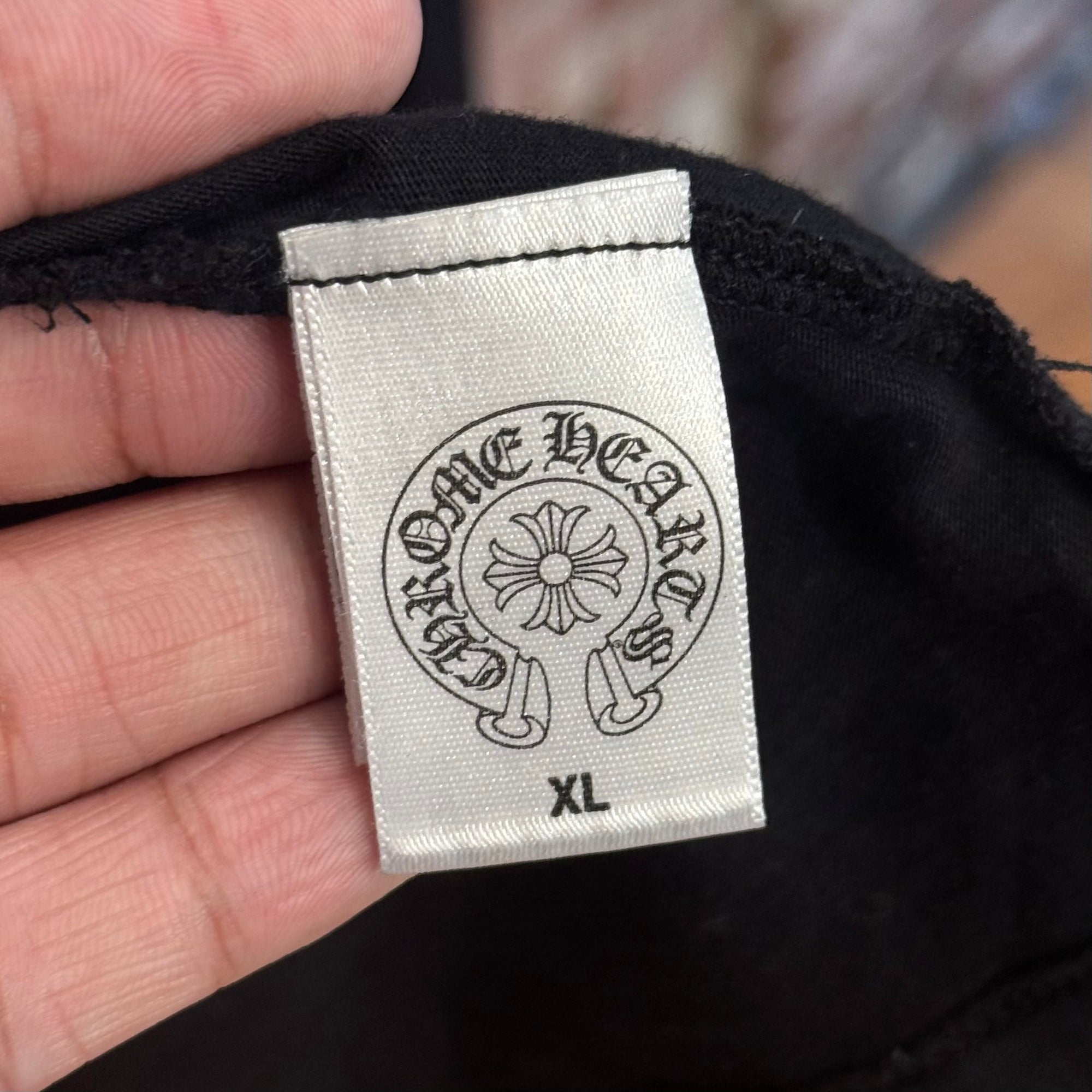 CHROME HEARTS PLUS CROSS POLO LONGSLEEVE ‘BLACK’