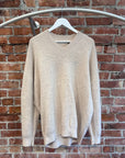 ACNE STUDIOS OVERSIZED WOOL EMBROIDERED SWEATER ‘TAN’
