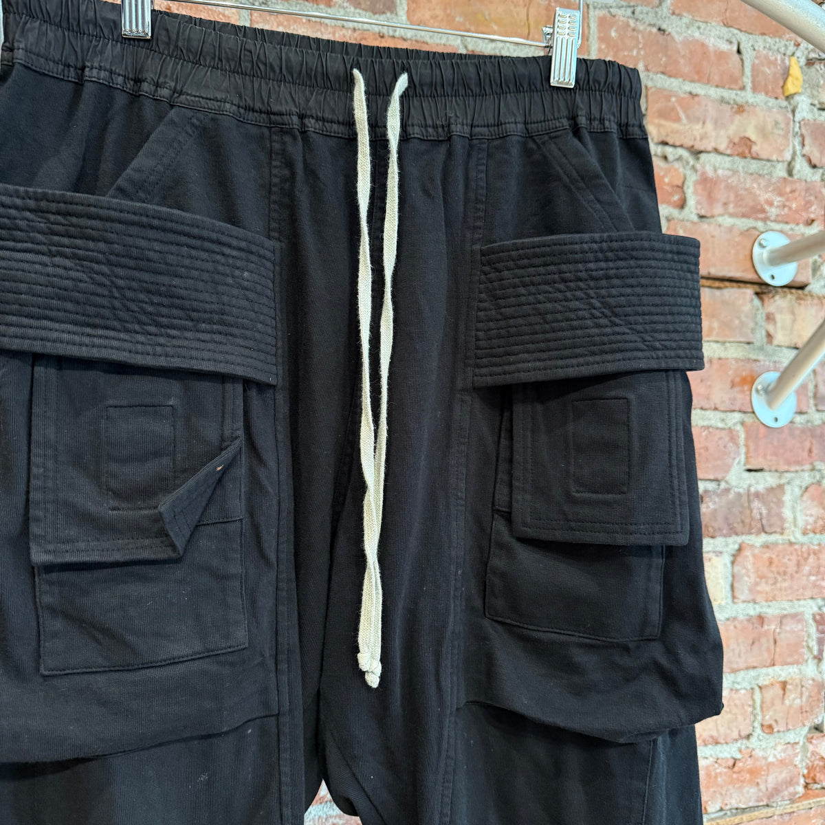 RICK OWENS FW21 GETHSEMANE DRKSHDW RIG CREATCH CARGOS ‘BLACK’