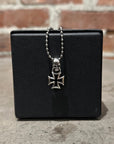 DEAL DESIGN SKULL CROSS NECKLACE ‘SILVER’