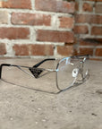 PRADA VPR B50 CLEAR GLASSES ‘SILVER’
