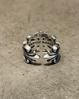 CHROME HEARTS DOUBLE FLORAL RING ‘SILVER’