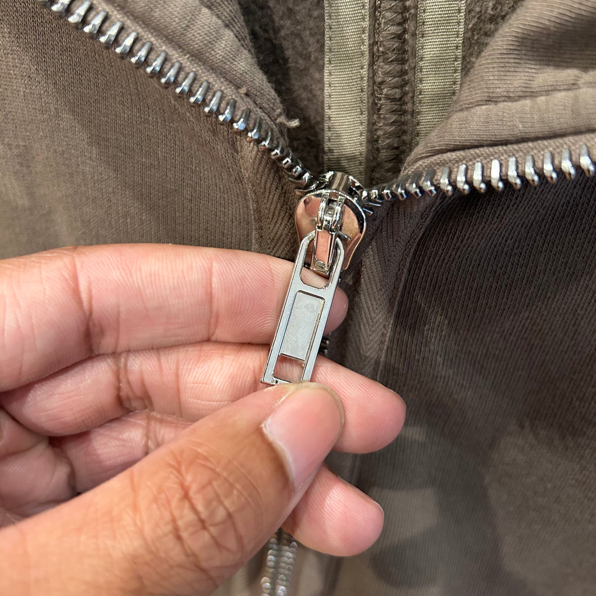 RICK OWENS FW24 PORTERVILLE DRKSDHW GIMP HOODIE ‘DUST’