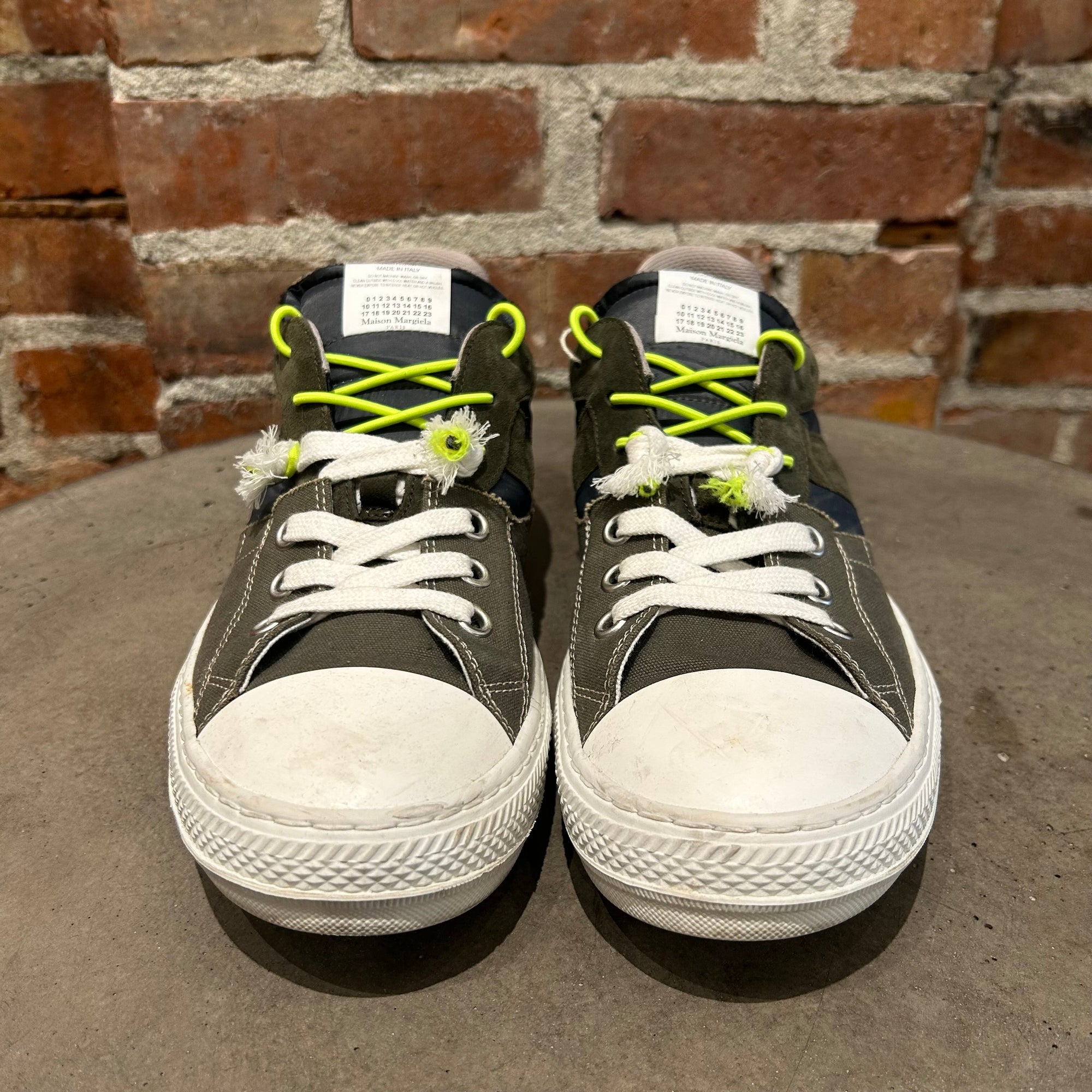 MAISON MARGIELA EVOLUTION SPLICED GAT SNEAKERS ‘GREEN’