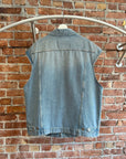 MARTINE ROSE BLEWAS DENIM VEST ‘WASHED ‘BLUE’