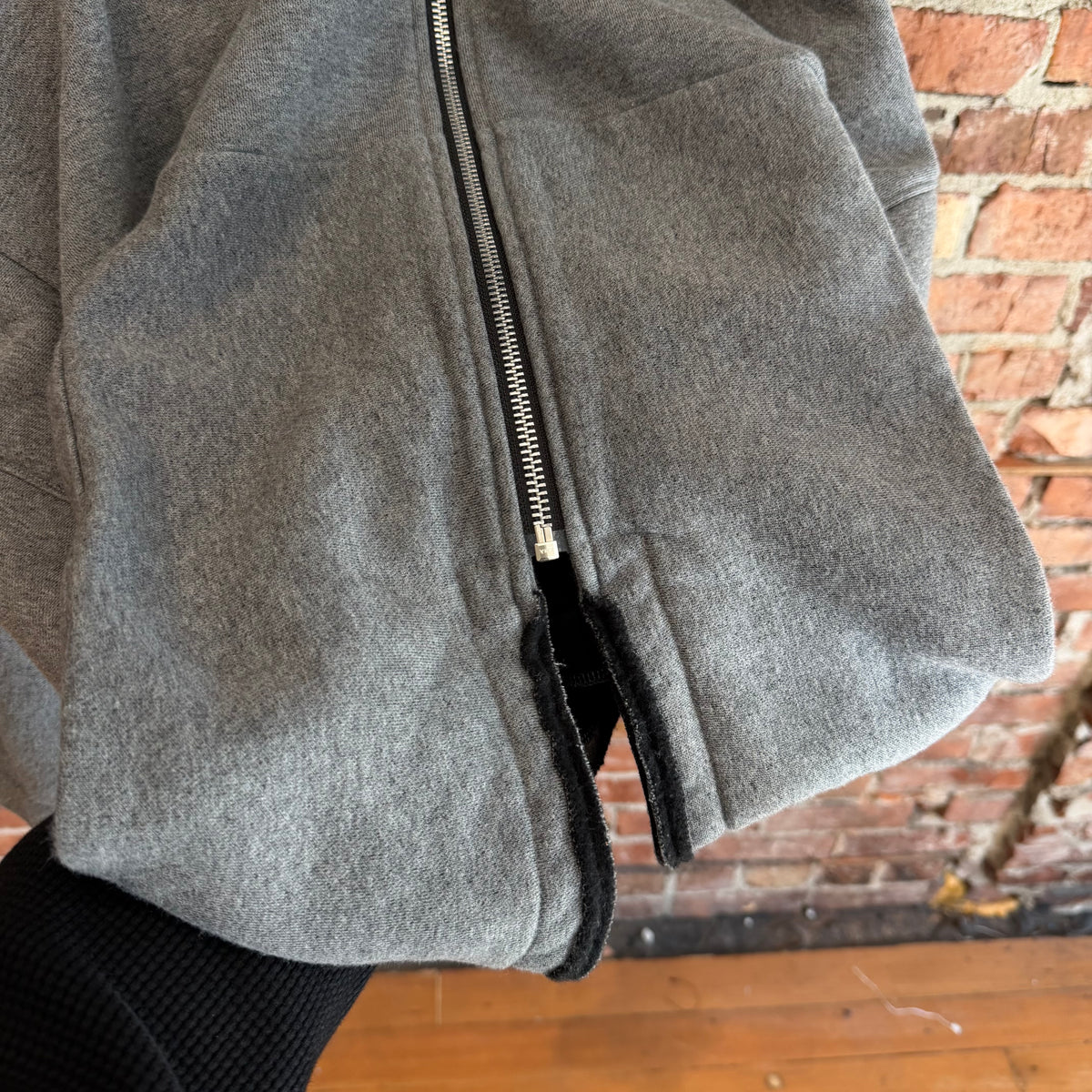 JUNYA WATANABE AD2023 CAPE ZIPPED HOODIE ‘DARK GRAY’