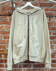 RICK OWENS SS23 EDFU WINDBREAKER ZIP HOODIE ‘PEARL’