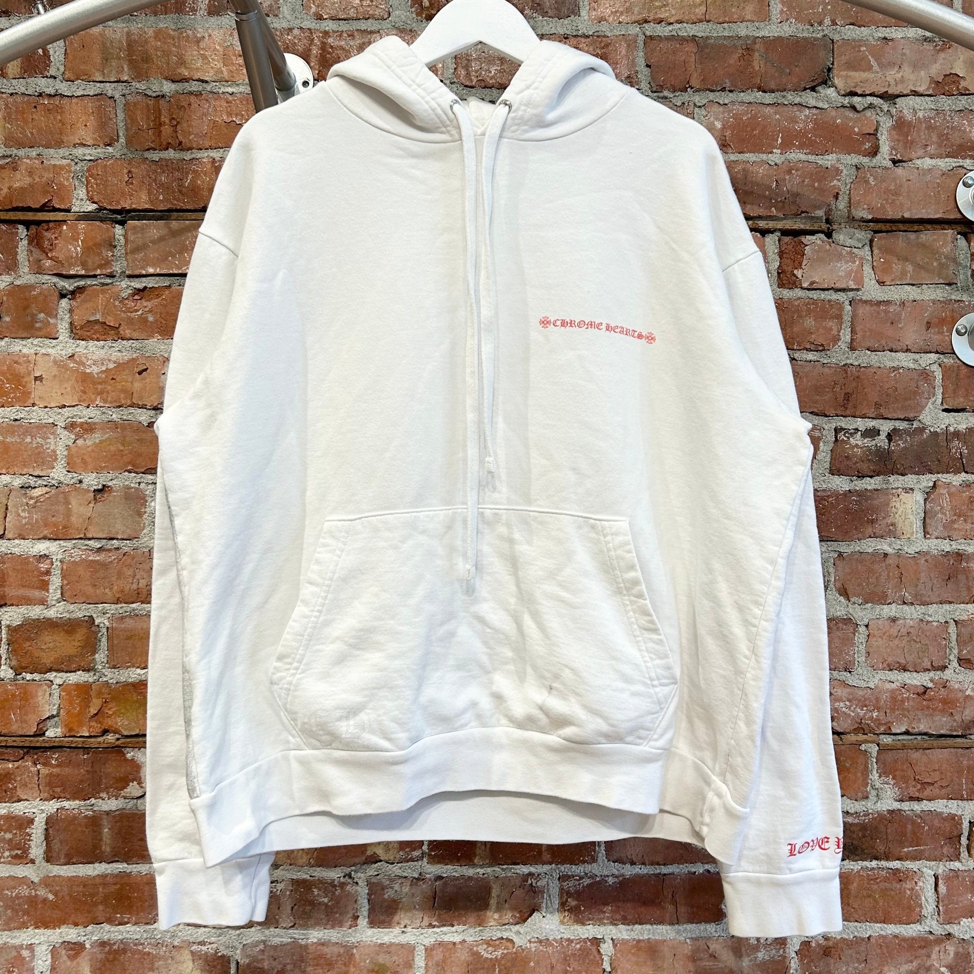CHROME HEARTS LAURIE LYNN STARK PULLOVER HOODIE ‘WHITE’