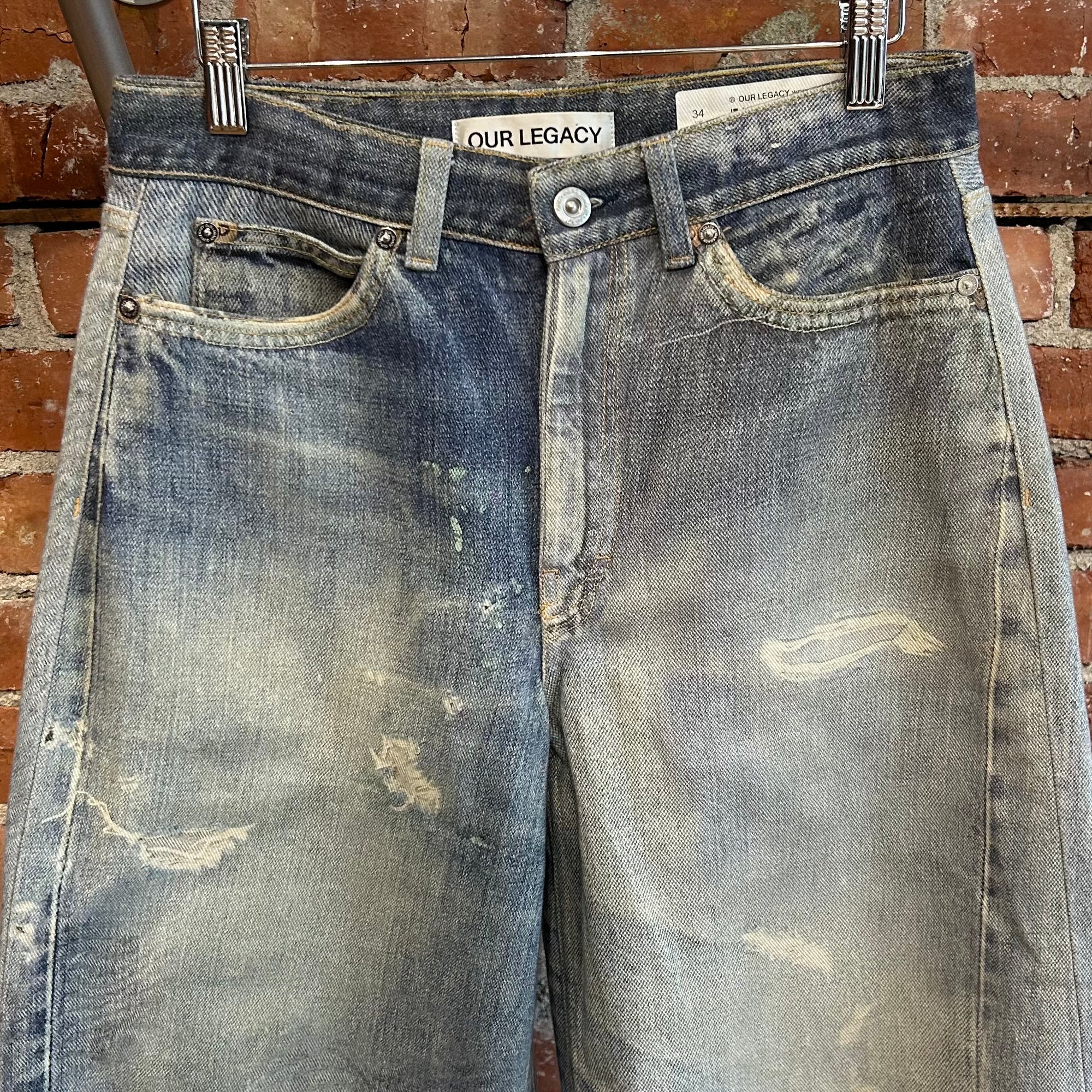 OUR LEGACY FULL CUT TROMPE DIGITAL DENIM ‘LIGHT WASH’