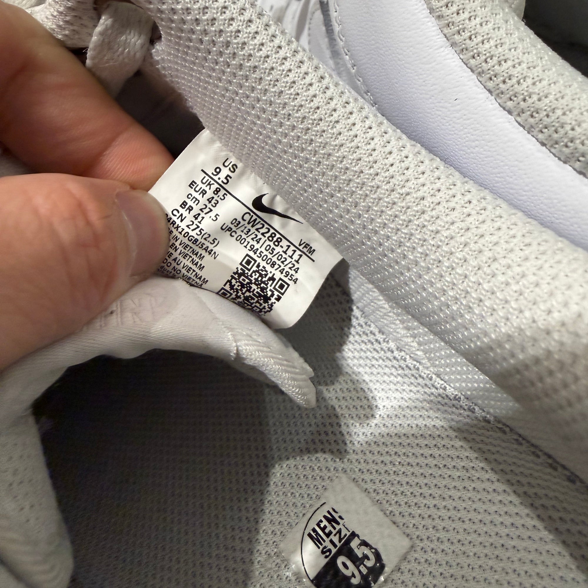 CHROME HEARTS AIR FORCE 1 LOW SNEAKERS ‘WHITE’