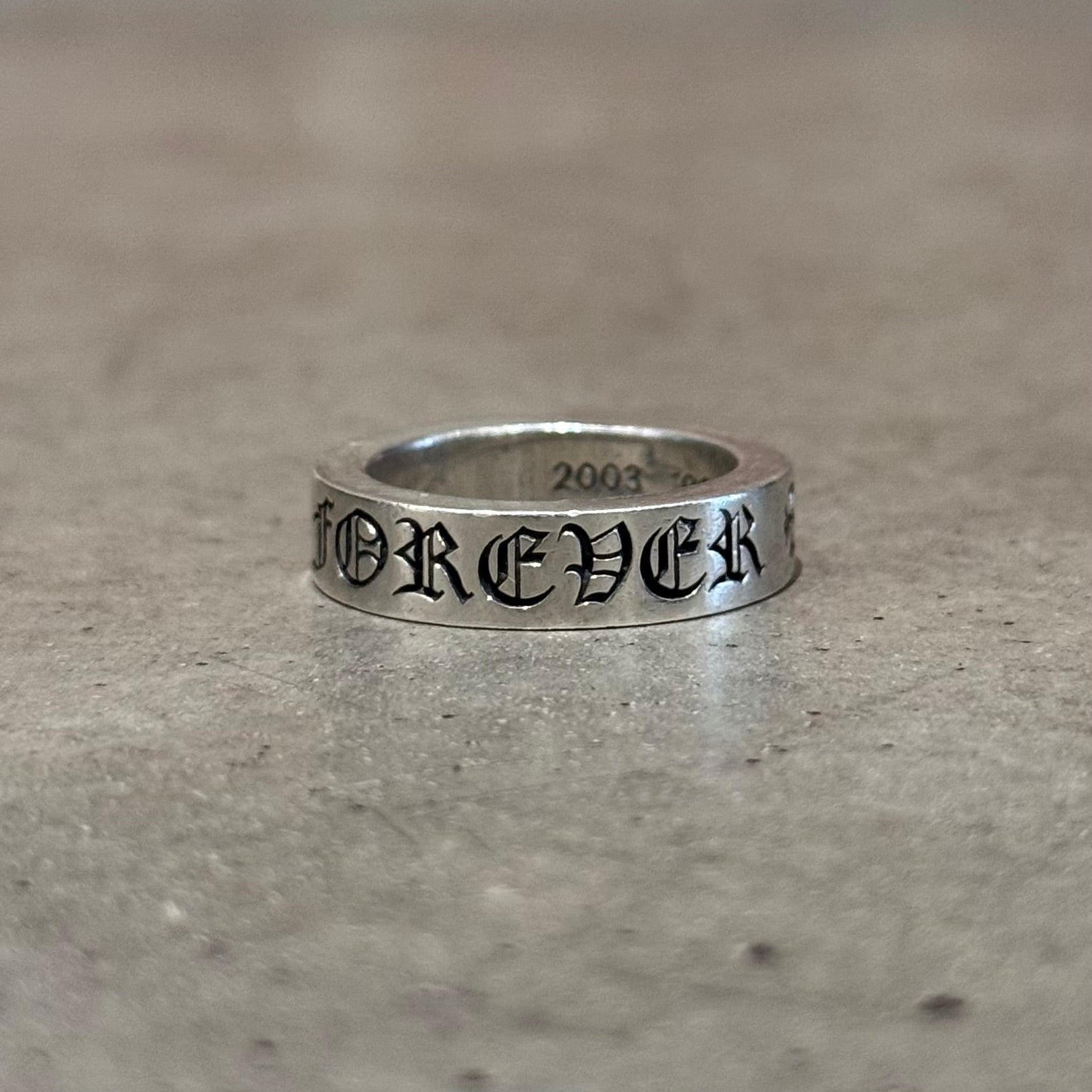 CHROME HEARTS FOREVER 6MM SPACER RING ‘SILVER’