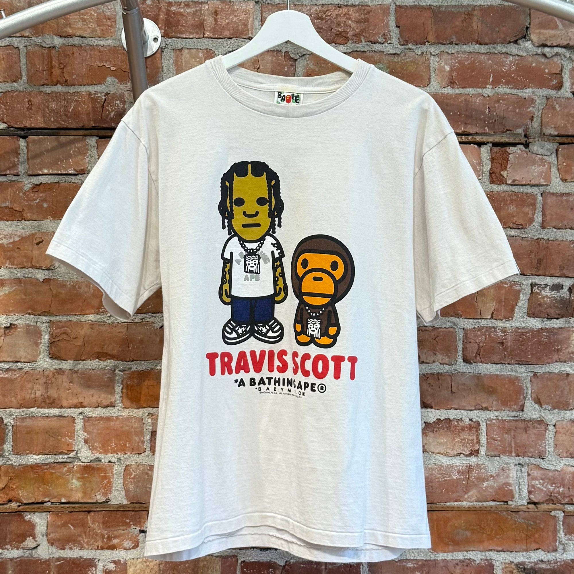 BAPE BABY MILO X TRAVIS SCOTT TEE ‘WHITE’