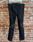 SAINT LAURENT PARIS FW13 BIKER MOTO LEATHER DENIM ‘BLACK’