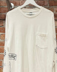 CHROME HEARTS VINTAGE T-BAR MULTILOGO LONGSLEEVE ‘WHITE’