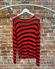 RAF SIMONS REDUX STRIPED LOOSE KNIT ‘RED’