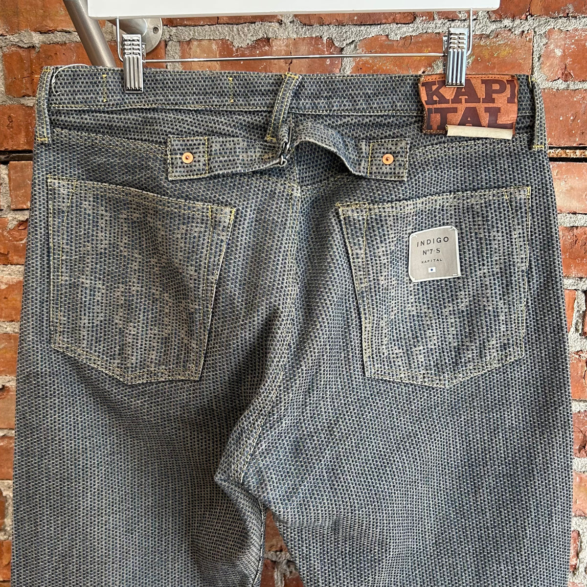 KAPITAL STRAIGHT LEG CENTURY DENIM JEANS ‘INDIGO’