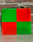 COMME DES GARÇON FLUO SQUARES WALLET ‘MULTI’
