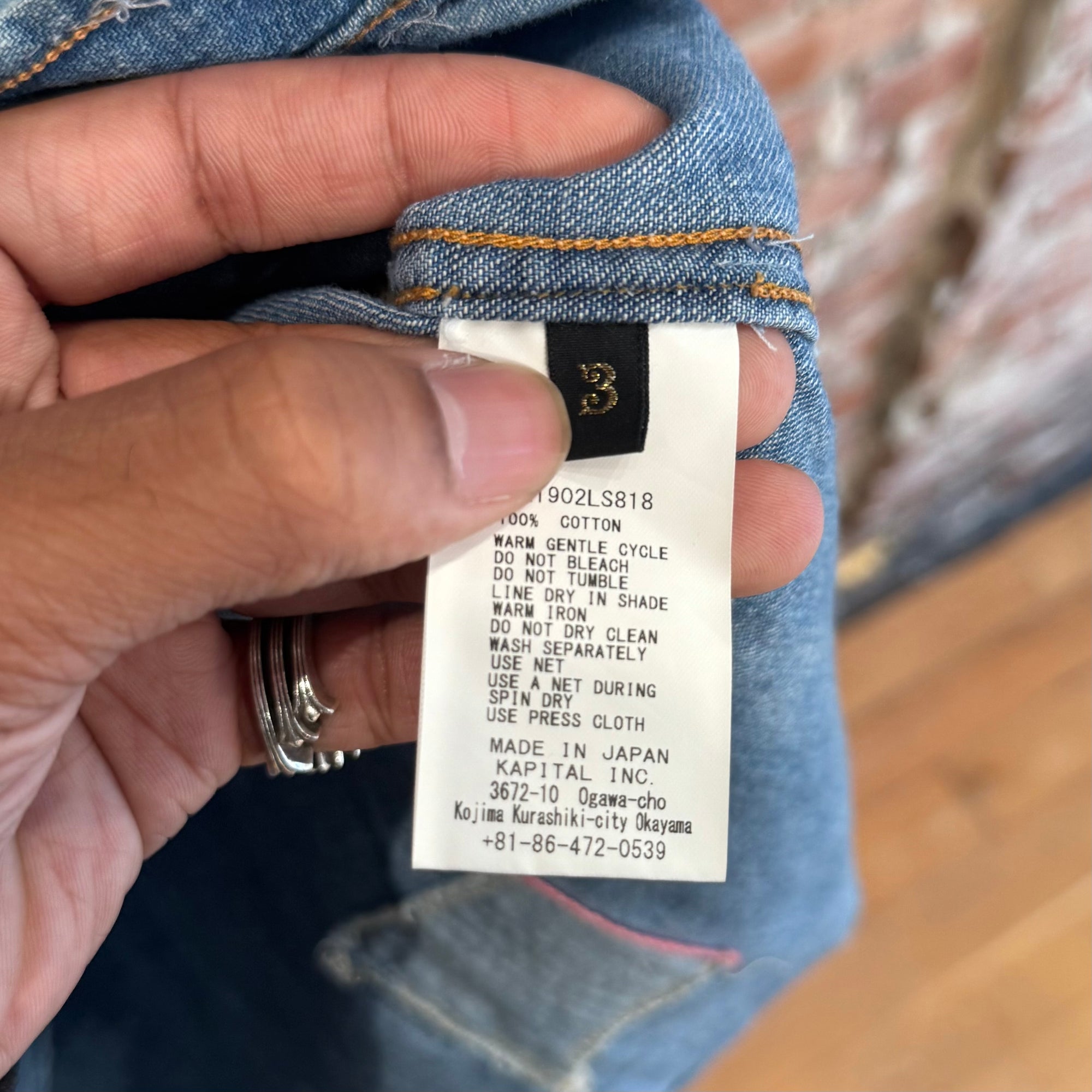 KAPITAL x PROLETA BORO WESTERN STUDDED SHIRT ‘BLUE’