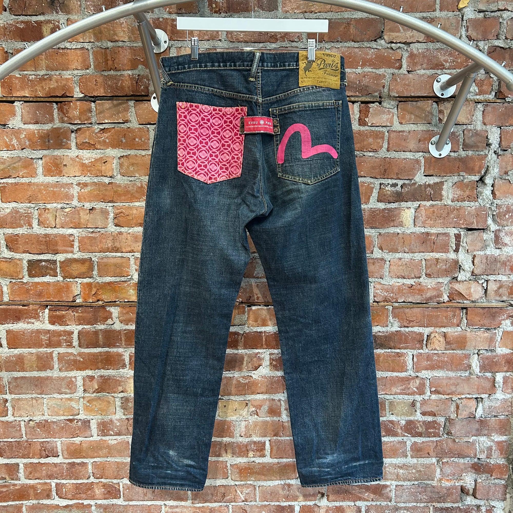 EVISU SAKURA MONOGRAM PARIS DENIM 'INDIGO'