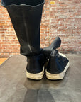 RICK OWENS LEATHER SOCK RAMONES ‘BLACK’