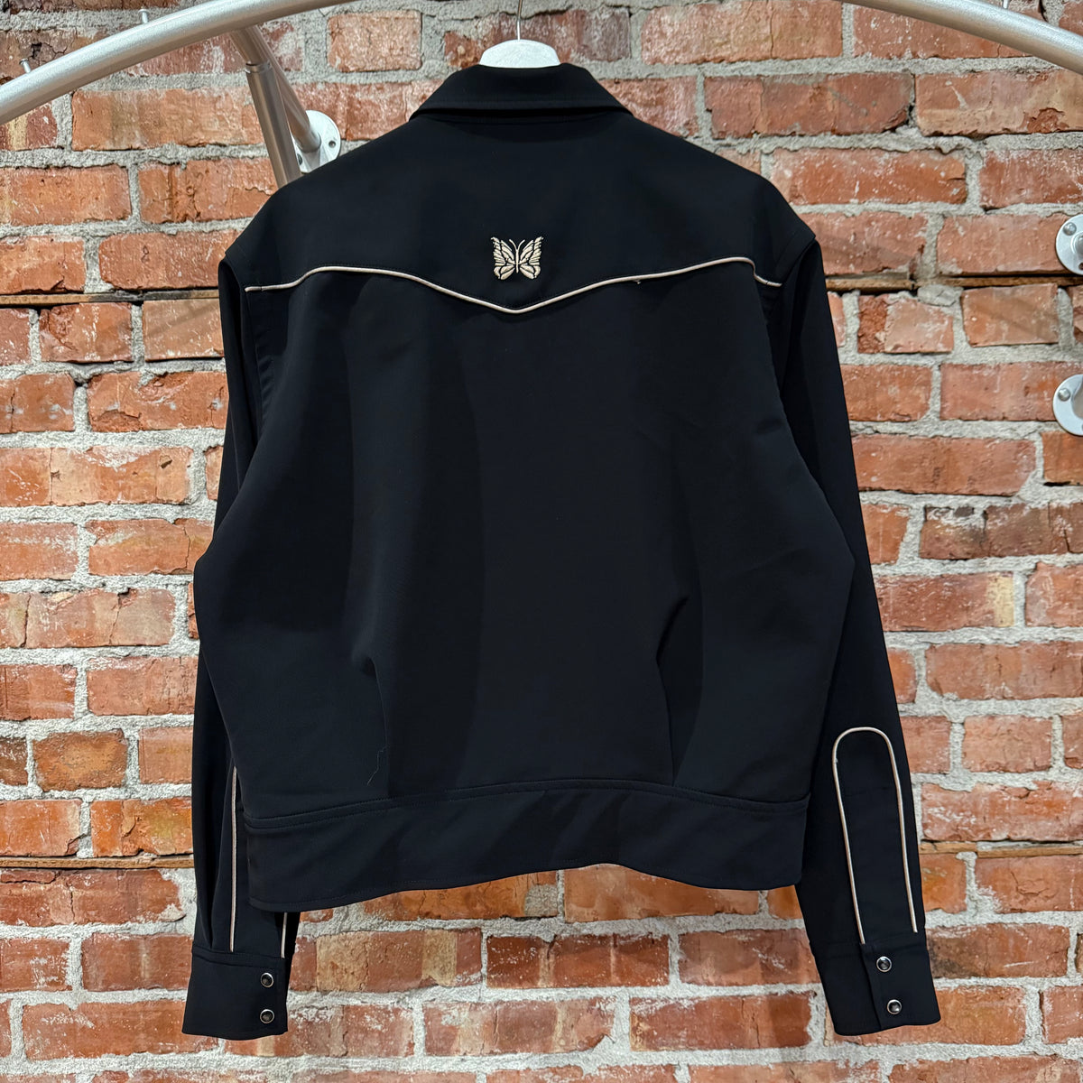 NEEDLES WESTERN SHIRT JACKET ‘BLACK/SILVER’