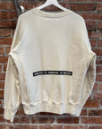 AMBUSH LOGO BLOCK CREWNECK ‘CREAM’