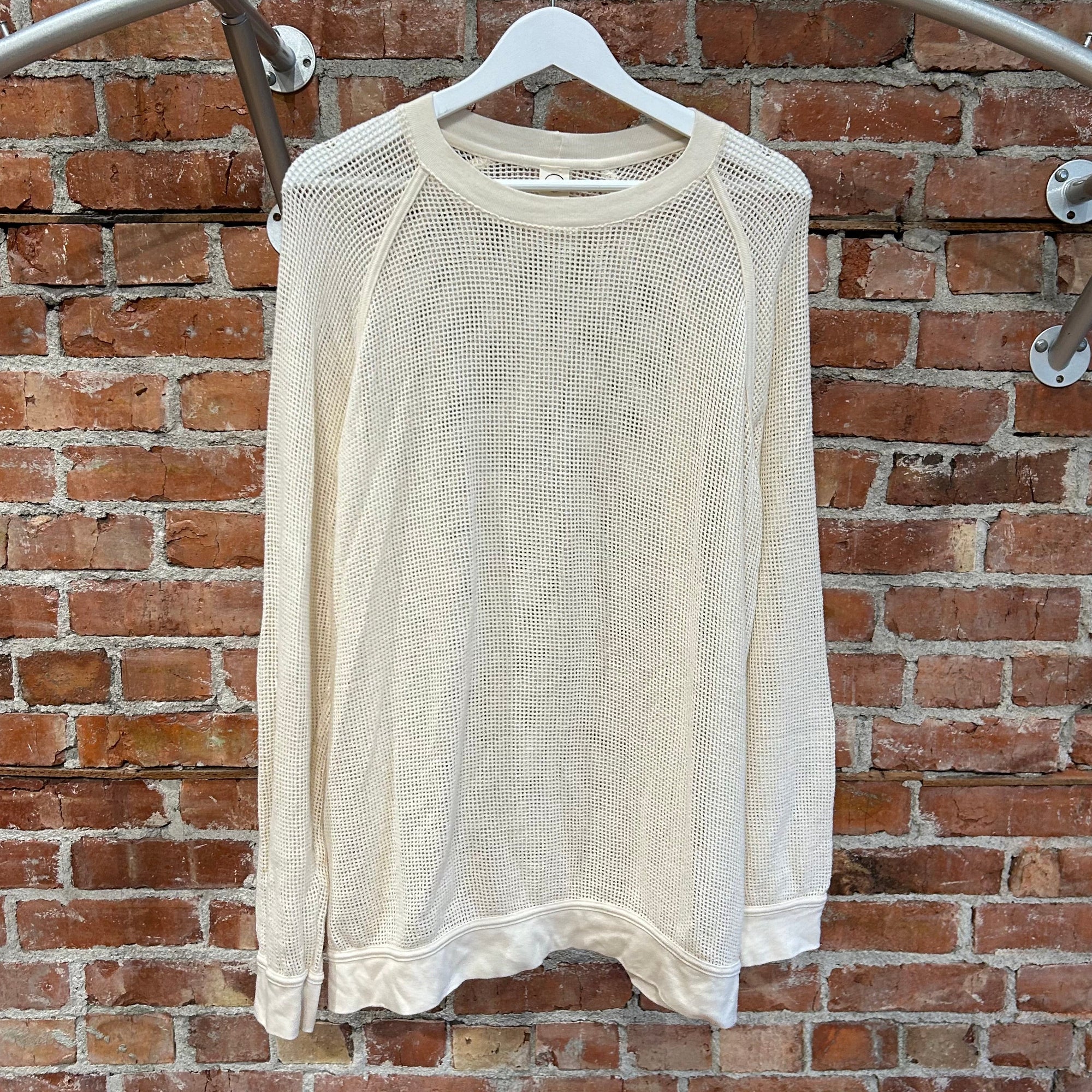 O-PROJECT JAN JAN VAN ESSCHE MESH LONG SLEEVE ‘CREAM’