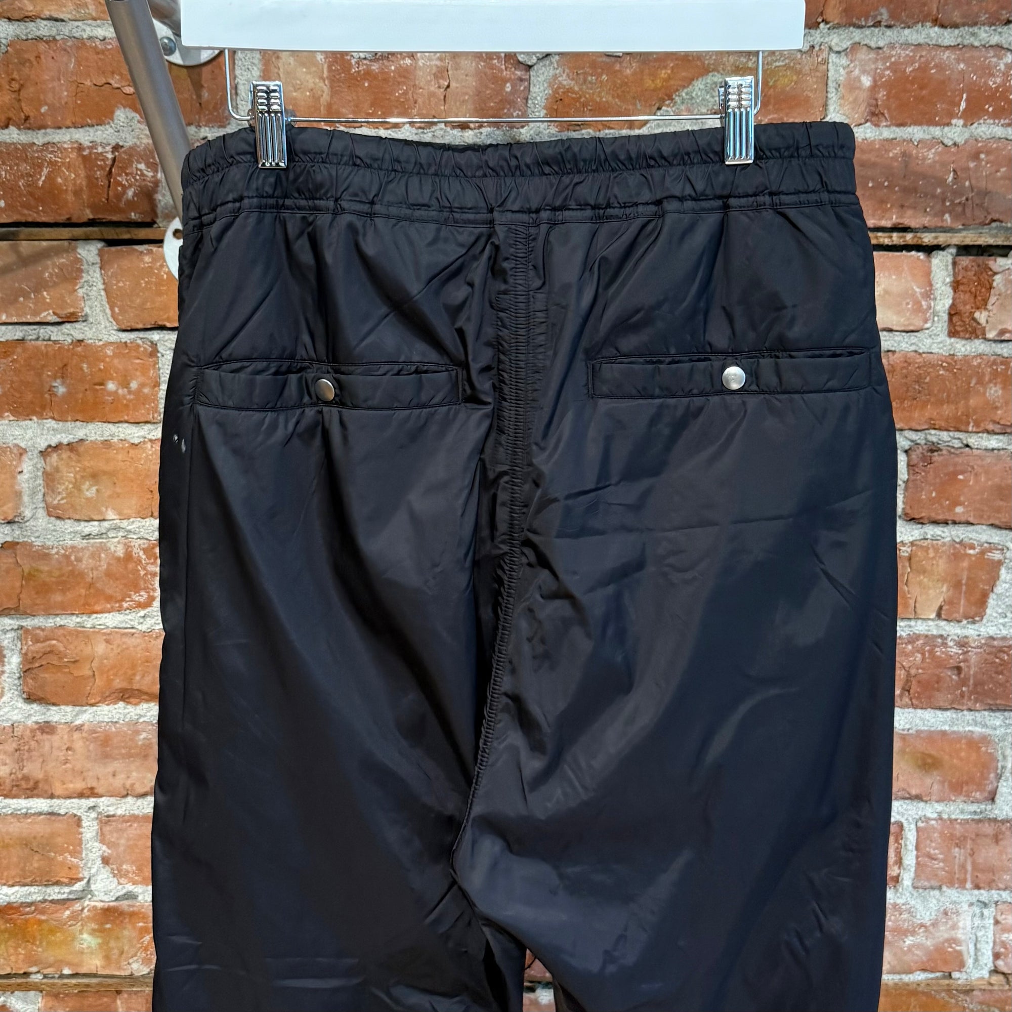 RICK OWENS FW19 LARRY NYLON TRACK PANTS ‘BLACK’