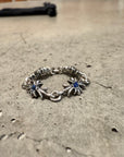 CHROME HEARTS TINY E SAPPHIRE 4-LINK RING ‘SILVER’