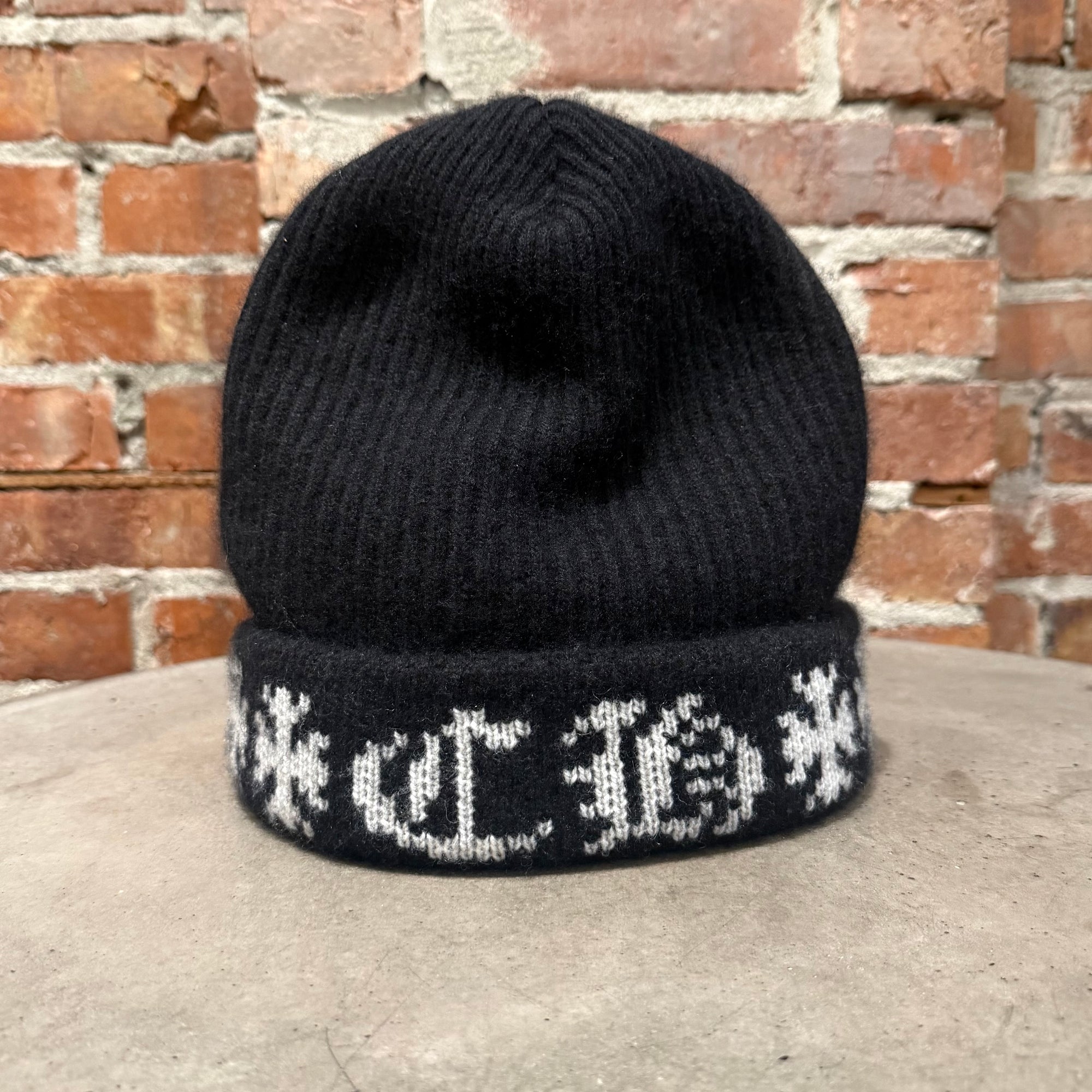CHROME HEARTS BIG DADDY CASHMERE BEANIE ‘BLACK’