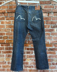 EVISU LOT 2008 THIN GULL DENIM 'INDIGO/WHITE'
