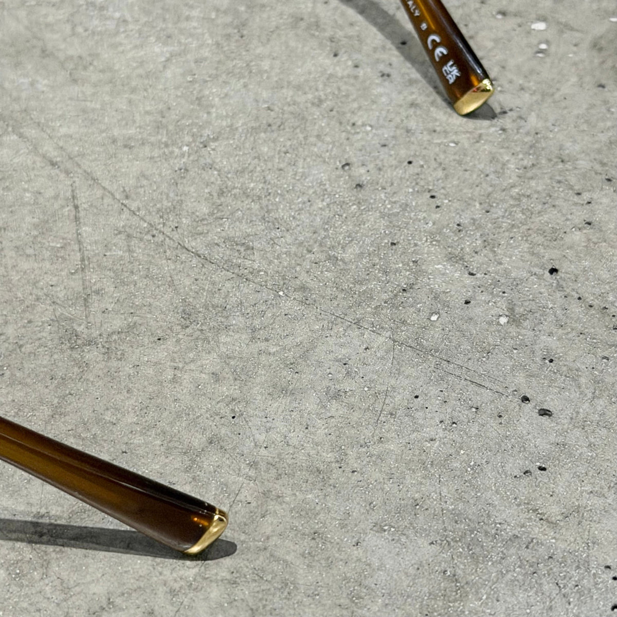 MIU MIU 11ZS RECTANGULAR SUNGLASSES ‘OPAL AMBER’