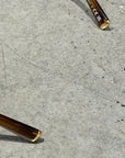 MIU MIU 11ZS RECTANGULAR SUNGLASSES ‘OPAL AMBER’
