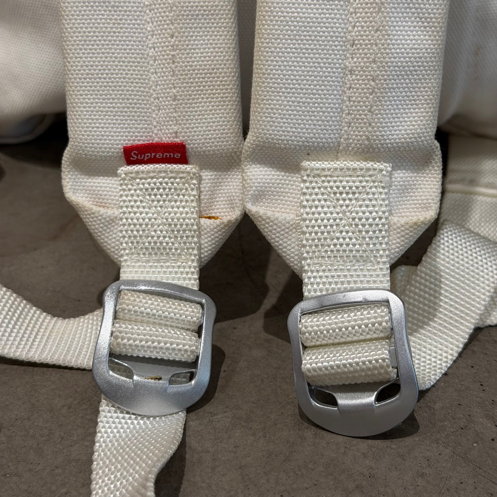 SUPREME SS16 CANVAS BOGO CANVAS BACKPACK ‘WHITE/RED’