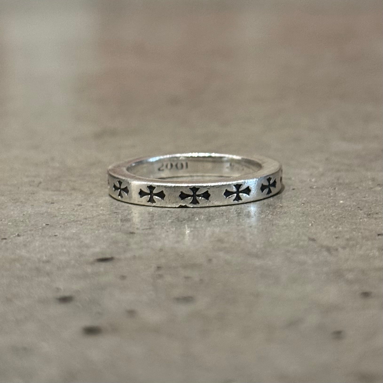 CHROME HEARTS 3MM LA F*CK YOU SPACER RING ‘SILVER’