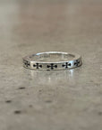 CHROME HEARTS 3MM LA F*CK YOU SPACER RING ‘SILVER’