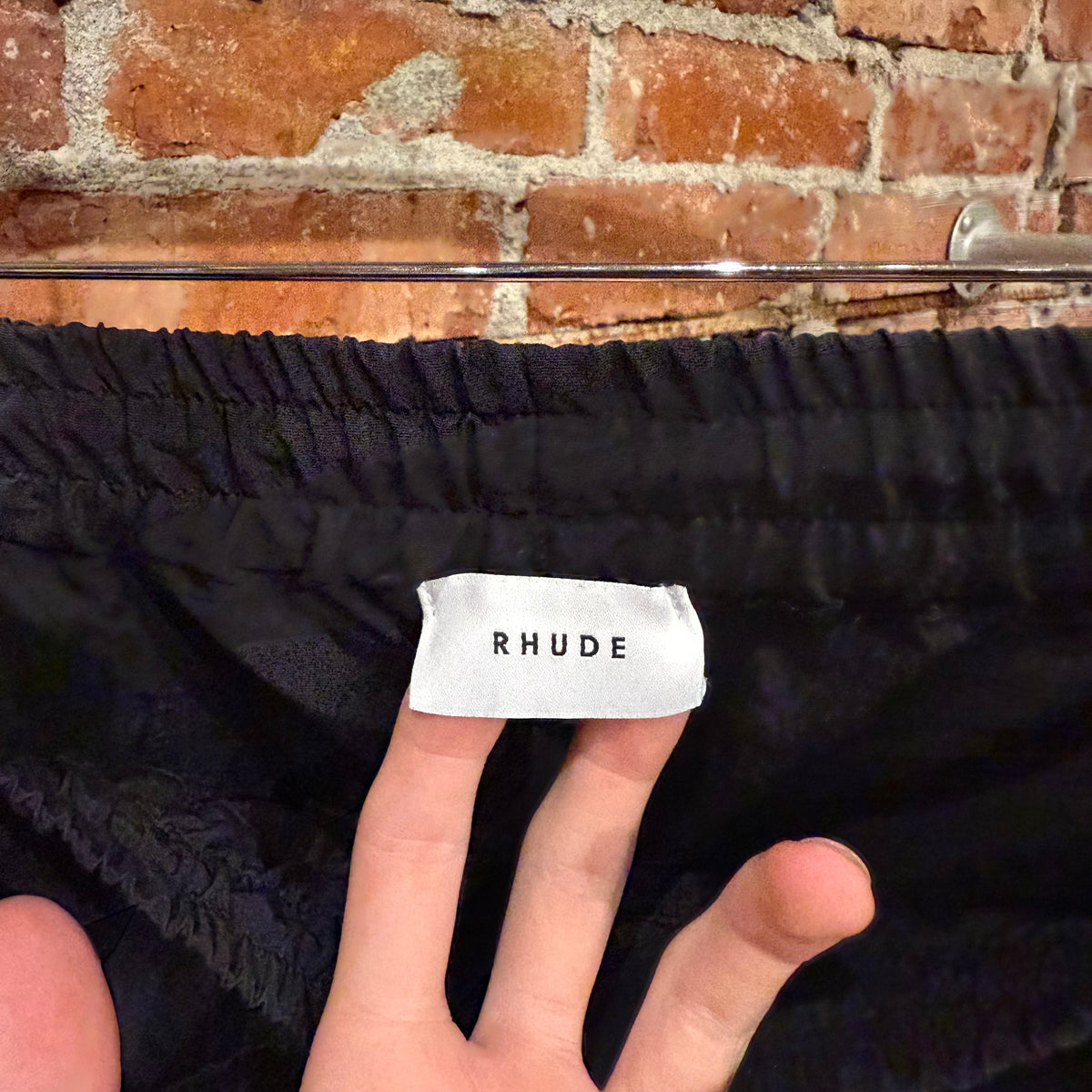 RHUDE RIFLE NYLON CARGO PANTS ‘BLACK’