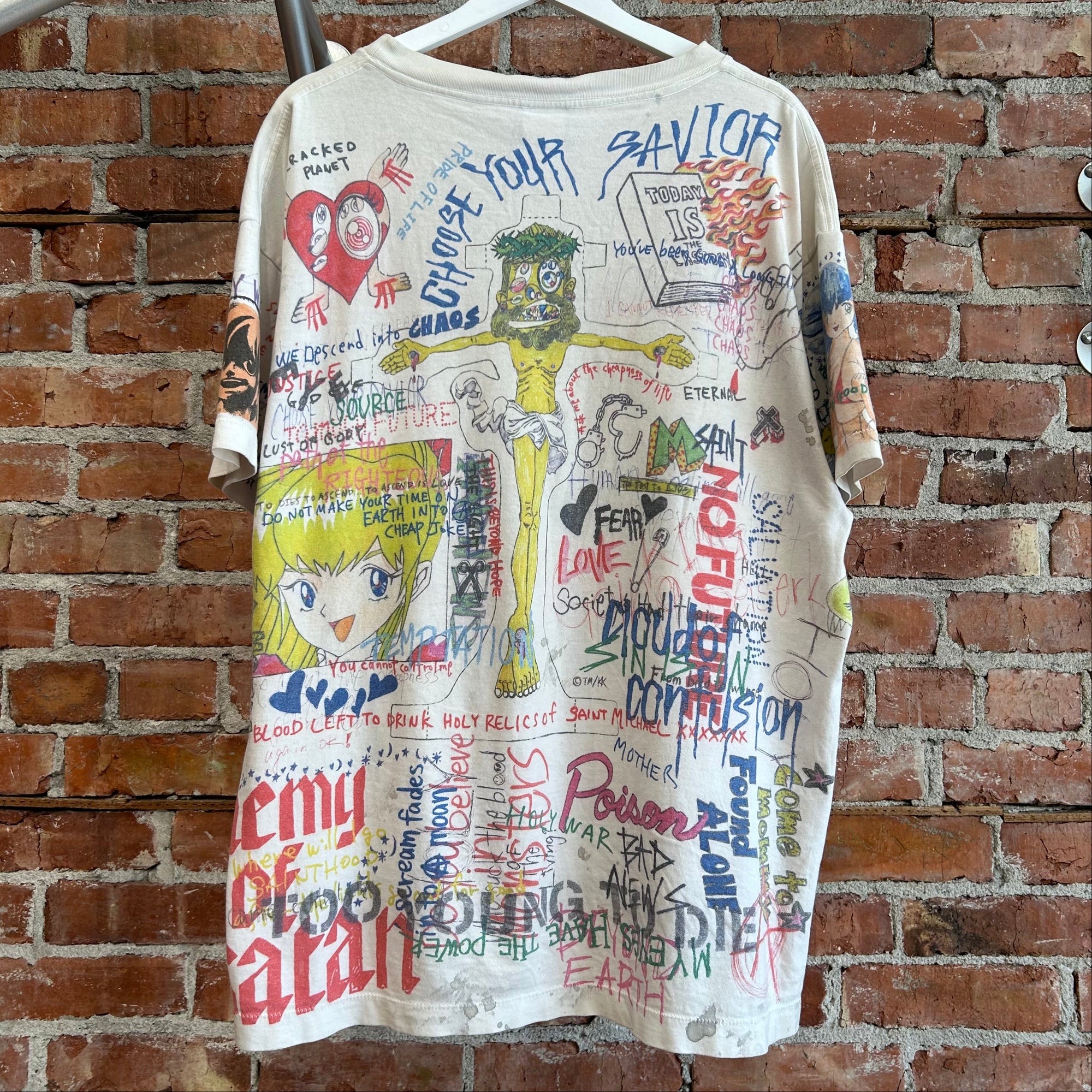SAINT MICHAEL X TAKASHI MURAKAMI AW21 GRAFFITI TEE ‘MULTI’