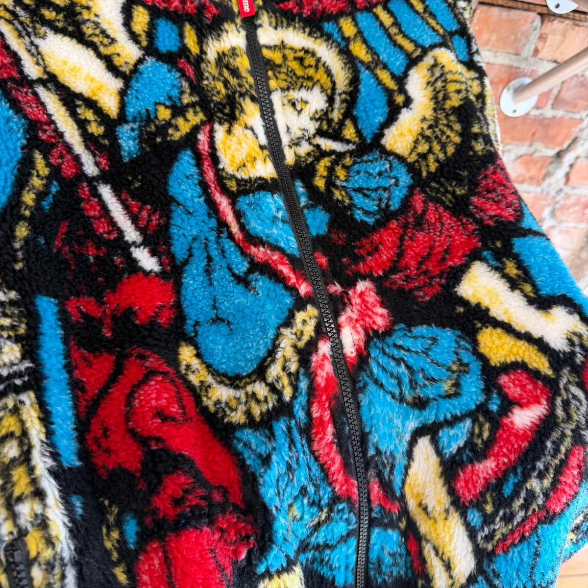 SUPREME SS21 SAINT MICHAEL FLEECE ZIP JACKET ‘MULTI’