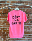 GALLERY DEPT. FRENCH LOGO TEE ‘HOT PINK’